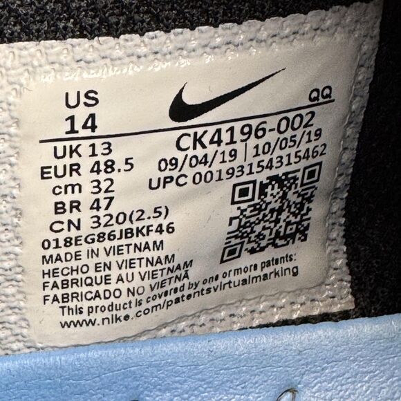 Nike SB Shoes Mens Size 14 Black Multicolor Pattern Skateboarding CK4196-002 - Picture 9 of 9